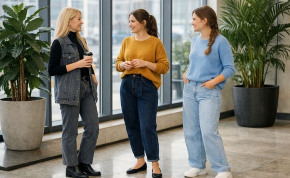 Эти джинсы весной 2026 — любимая вещь звезд: забудьте про белый верх — черный низ Эти джинсы весной 2026 — любимая вещь звезд: забудьте про белый верх — черный низ